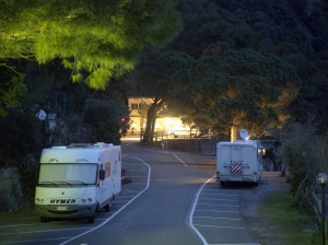 Abendstimmung auf dem Campingplatz