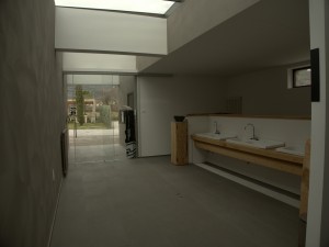 Der Eingangsbereich des Sanitärbereiches