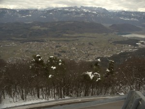 Blick auf die Talebene Bozens